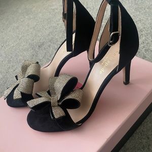 Kate Spade Greta Black Suede Heels Size 6